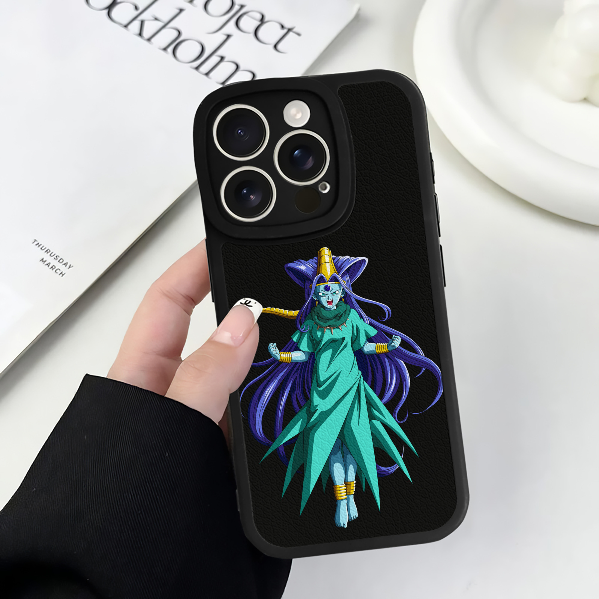 （画像用） ドラゴンボール DRAGON BALL 【iPhone 16シリーズ対応】シリコンスマホケース（レザー調） 材質：シリコン